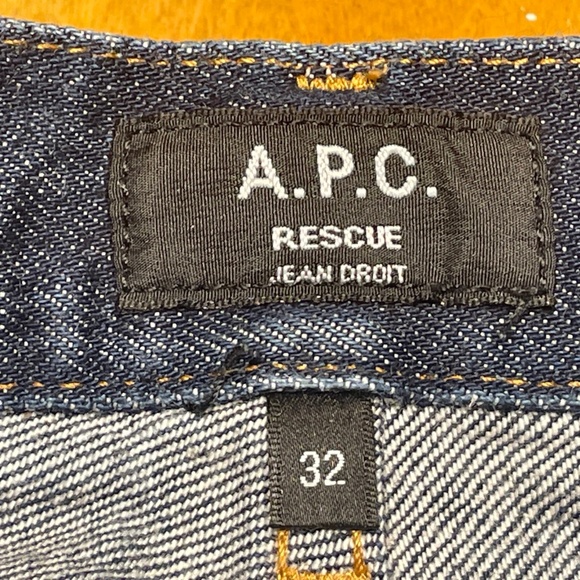 A.P.C. Men's Straight Selvedge Jeans in Deep Indigo 32x30 - Picture 5 of 16